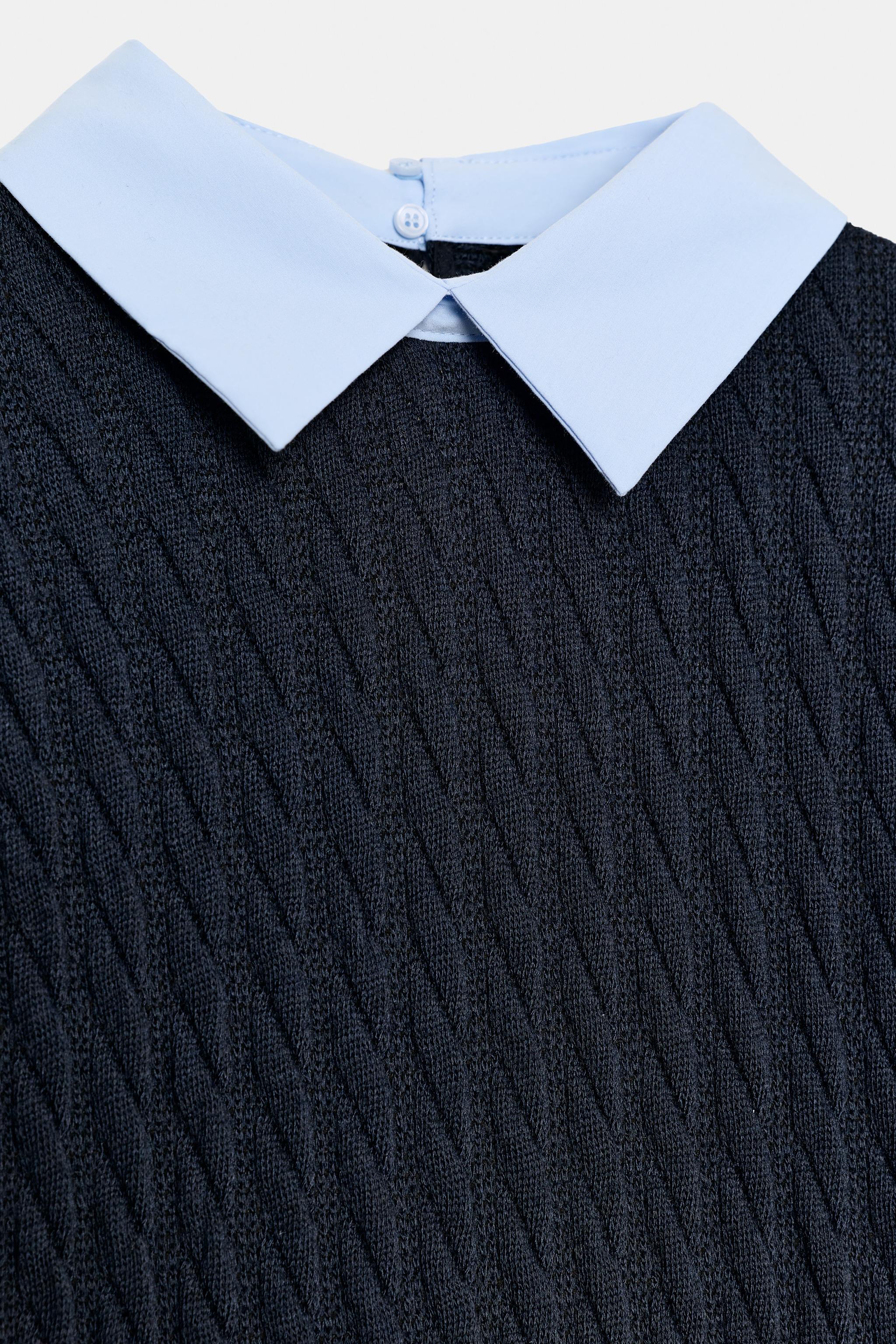 COMBINATION POPLIN SHIRT